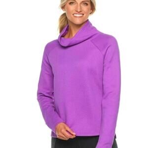 Tek Gear Textured Funnel Neck Pullover Purple Size 2X